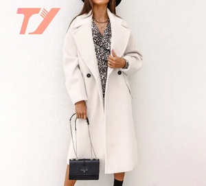 معاطف نسائية للخريف والشتاء من TUOYI ، سترات للسيدات ، معاطف طويلة بياقة مزدوجة للنساء - Product Image 3