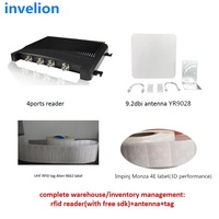 Sistema de gestión de inventario 30M Impinj E710 Chip 4 8 16 puertos RFID Lector fijo UHF Larga distancia