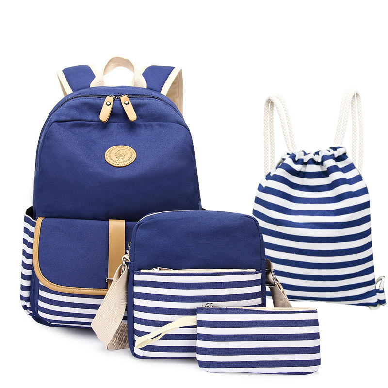 Customized Logo Multifunctional Waterproof Children School Bags for Kids Backpacks Unisex Student Cute Shoulder Bags Set of 4