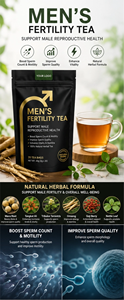 Poudre instantanée à base de plantes pour la fertilité masculine RH avec Maca, Tongkat Ali, Tribulus et Ginseng - 30 unités - Complément alimentaire pour hommes - Product Image 6