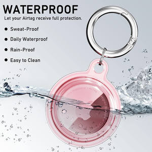 <span class=keywords><strong>4</strong></span> packs d'étuis anti-rayures transparents anti-chocs pour Apple <span class=keywords><strong>Airtag</strong></span> avec porte-clés - Product Image 2