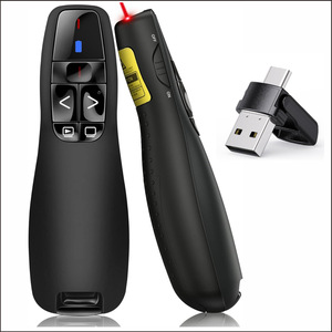 Pointeur laser rouge R400, récepteur USB USB C, recharge par piles AAA, <span class=keywords><strong>télécommande</strong></span> sans fil 2,4 GHz, portée de 100 m, fonction de <span class=keywords><strong>présentation</strong></span> - Product Image 3