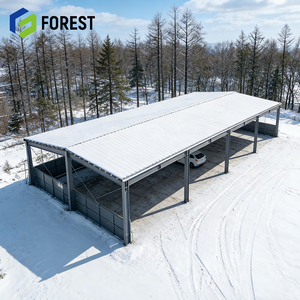 Entrepôt préfabriqué à structure en acier à longue portée pour la fabrication à grande échelle, l'hôtellerie, l'habitat, couleur personnalisée - Product Image 1