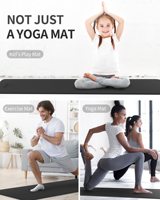 Tapis de Yoga TPE Anti-Dérapant En Gros avec Logo Personnalisé pour Gymnastique, Pilates, Sport et Exercice