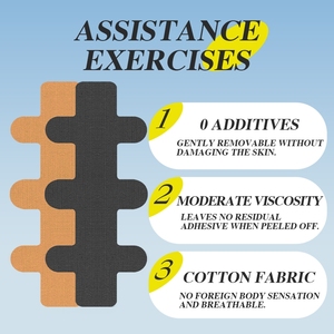 スポーツテープ足首サポートテープ用コットン防水クロスプレカット不規則筋肉スポーツヒール保護パッチ - Product Image 4