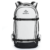 Sac de ski 25L imperméable antivol, sac à dos de voyage en polyester, design minimaliste durable pour casque de ski, lunettes, gants, skis