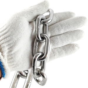 Rantai Baja tahan karat 304 316 kualitas tinggi rantai Tautan pendek DIN5685 - Product Image 3