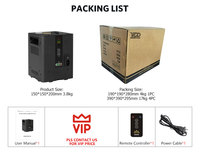 Mini Lámpara de Chispa Fría Recargable de 350W con Control Remoto, Equipo Electrónico para DJ, Luces DMX512, Efecto de Luz Blanca Cálida para Discoteca y Escenario
