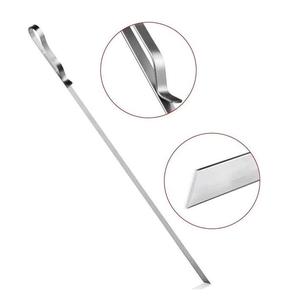 Phẳng thép không gỉ bền chịu nhiệt hàn đánh bóng kết thúc Kebab xiên 6-8 mảnh <span class=keywords><strong>BBQ</strong></span> cắm trại sử dụng - Product Image 4