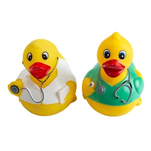Vente directe en usine de jouets de bain pour bébé de haute qualité Petit canard jaune en forme d'infirmière nageuse - Product Image 1