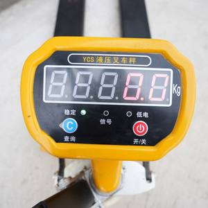 पैमाने हाथ हाइड्रोलिक इलेक्ट्रिक जैक के साथ 2टन 3टन पैलेट ट्रक, इलेक्ट्रिक फोर्कलिफ्ट लिफ्टिंग टूल अनुकूलित पंप जैक एलसीडी एसी मोटर - Product Image 2