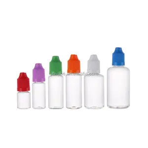 Có thể ép rỗng Pet rõ ràng mẫu đa liều khô thuốc nhỏ mắt chai 3ml 5ml 15ml 20ml 50ml nhựa dropper Lash nước rửa chai