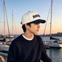 Gorra de Béisbol Personalizada con Bordado, Estilo Urbano, Cómoda, de Algodón, de Dos Tonos, Estructurada, de 6 Paneles