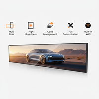 Écran LCD tactile horizontal étiré Android commercial pleine taille pour intérieur, garantie 1 an, SDK Marketing