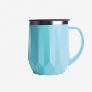 12OZ-350ML <strong>Double</strong> <strong>Wall</strong> Vacuum Insulated Stainless Steel Stemless Wine <strong>Glasses</strong> With Brown Lid - Product Image 5
