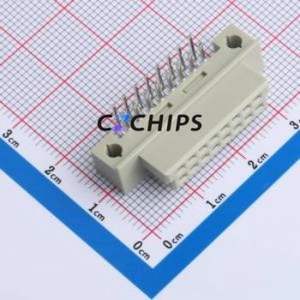 9001-38161C00A DIN41612 Connector Bent Lead Through Hole,P=2.54mm Connector 16P 2 2.54mm Right Angle Insert - Product Image 1