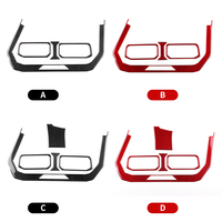 Accessoires de garniture intérieure pour panneau de commande central de climatisation de voiture en fibre de carbone véritable souple, conduite à gauche et à droite, pour Ford Mustang GT 2024-2025