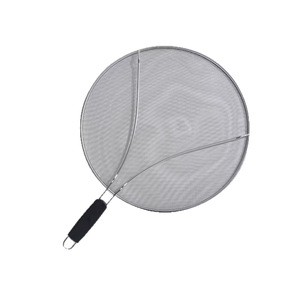 Couverture en maille anti-brûlure en acier inoxydable avec poignée, filtre à huile, couvercle anti-éclaboussures visible pour cuisine domestique - Product Image 5