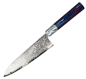 Cuchillo de chef Santoku profesional al por mayor, de acero de Damasco, para restaurantes, HORECA y el mercado minorista, cuchillo de cocina japonés - Product Image 1
