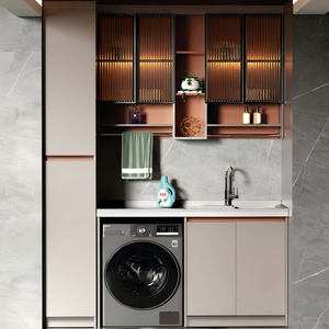 Mobili da <span class=keywords><strong>Cucina</strong></span> Moderni, Set di Armadietti Personalizzati con Mensole Aperte e Unità a Parete - Product Image 2