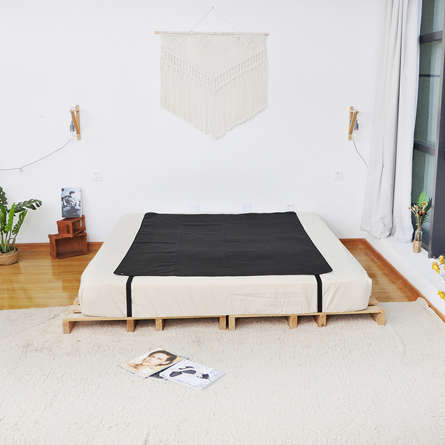 Earthing Bed Mat Conductive Leather Pad Premium Ground Therapy Mats / Pillow case Mat for Sleep Breathable Sheet Improve
