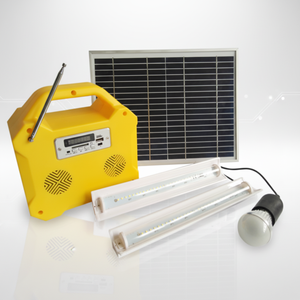 Kits d'éclairage solaire portables miniatures pour le <span class=keywords><strong>camping</strong></span> en plein air et système d'énergie solaire avec haut-parleur Bluetooth et radio - Product Image 2