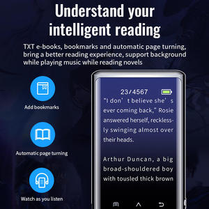 Lecteur MP3 portable BT 5.2 HiFi sans perte avec haut-parleur intégré, radio FM, enregistreur vocal, e-book, écran de 1,8 pouce et commande par boutons - Product Image 6