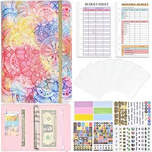 Carnet de planification financière à feuilles mobiles en similicuir A6 et organiseur de budget d'espèces – Idée cadeau - Product Image 1