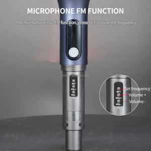 Tnh UM-MI155U Uhf Metalen Draadloze Handheld Microfoon Met 30 Frequentiepunten Oplaadbare Zender En Ontvanger - Product Image 5