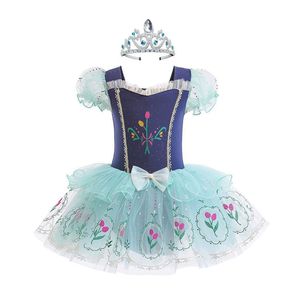 Vestido de Tutú de Ballet para Niñas, Disfraz de Danza para Actuaciones en Escenario y Práctica Diaria, Disfraz de Princesa Elsa de Halloween, Algodón - Product Image 6