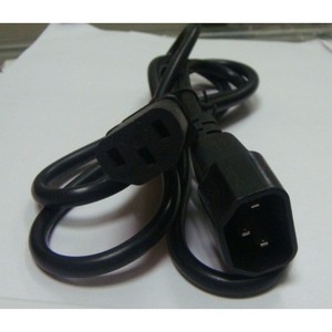 สายไฟ C13 ถึง C15 ขั้วต่อ Iec สำหรับคอมพิวเตอร์ สายต่อขยาย วัสดุพีวีซี - Product Image 4