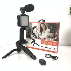 Kit de vlogging pour smartphone avec éclairage LED vidéo, microphone à condensateur pour YouTube, TikTok, Facebook, Live - Product Image 2