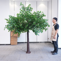 DKB Craft Vente en gros Personnalisation Grands arbres artificiels Ficus 8 pieds Grande décoration intérieure Arbre artificiel Banyan persistant