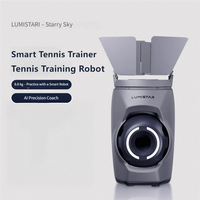 Robot de Entrenamiento de Tenis Inteligente Lumistar Tero Professional, Batería de 4 Horas, Capacidad para 100 Pelotas, Resistente, Portátil, para Práctica Individual
