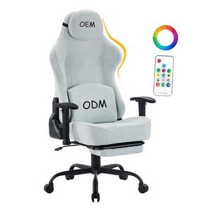Silla <span class=keywords><strong>Gamer</strong></span> de Diseño Moderno Gris Claro con Brazos 3D, Silla de Escritorio <span class=keywords><strong>Scorpion</strong></span> 2 Pro para Simulación de Carreras, Envío Gratis, Silla Gaming RGB para PS5 - Product Image 1