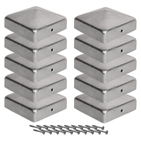 Tapas de Poste de Pirámide de Acero Inoxidable Impermeables de Alta Calidad y Bajo Precio de Fábrica China, Tapas de Poste de Aluminio para Cercas