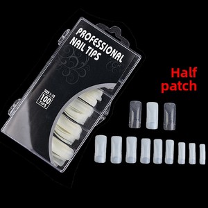 <span class=keywords><strong>Faux</strong></span> Ongles Nail Art – Série 100 Pièces en Boîte – Couverture Complète Style Français – Ongles en Verre Peints – Ongles en Cristal – Amande et Stiletto - Product Image 3