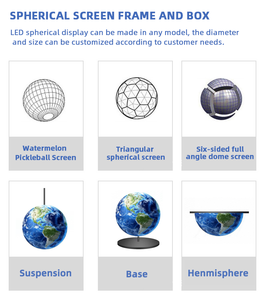 Cổ phiếu nhà máy Shaped <span class=keywords><strong>Led</strong></span> hình cầu Màn hình Globe P2 P3 <span class=keywords><strong>LED</strong></span> bóng màn hình cho triển lãm 1m 1.5m 2m Sphere hiển thị - Product Image 6