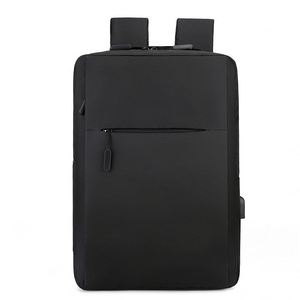 Sac à dos pour ordinateur portable avec logo personnalisé, chargement USB, résistant à l'eau, pour voyages d'affaires, école, hommes et femmes - Product Image 3