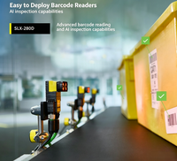 Lecteur de codes-barres à montage fixe Cognex SLX-280-D-M4C, lecteur de codes logistique alimenté par l'IA pour le tri sur convoyeur IP67