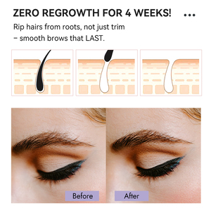 Kit di <span class=keywords><strong>Strisce</strong></span> di Cera Waxkiss a Doppio Lato per la Rimozione dei Peli delle Sopracciglia, <span class=keywords><strong>Strisce</strong></span> di Cera Fredda Efficaci per la Rimozione dei Peli del Viso - Product Image 5