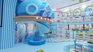 Structure de jeu intérieure personnalisée Blue Sea World, décor corail, espace de détente, zone de <span class=keywords><strong>jeux</strong></span> multifonctionnelle pour centre de divertissement familial - Product Image 5