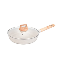 Ensemble de casseroles en aluminium forgé antiadhésif personnalisé de 10 pièces avec couvercle en verre, fond en acier inoxydable écologique, compatible avec les cuisinières à gaz