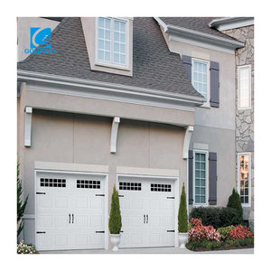 Portes de garage sectionnelles en acier de haute qualité de style moderne pour villas, surface finie, filet en fibre de verre - Product Image 3