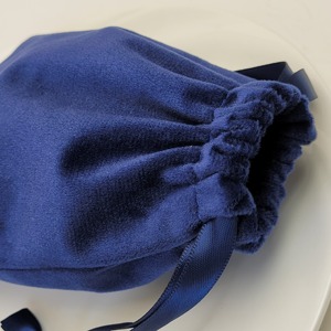 Wholesale High-End Velvet Suede Drawstring Jewelry Pouch with <b>Ribbon</b> Luxury <b>Gift</b> Packaging for Fine Jewelry - Product Image 5