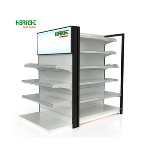 Hot Bán Thương Mại Kim Loại Hiển Thị Giá Cửa Hàng Tạp Hóa Gondola Siêu Thị Mỹ Phong Cách Kệ - Product Image 2