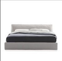 Lit de rangement haut en pin, style nordique moderne et simple, avec tissu amovible et lavable, sur mesure, nouvelle arrivée