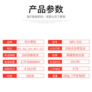 WFL-510 LED 10W 1000 - Product Image 3