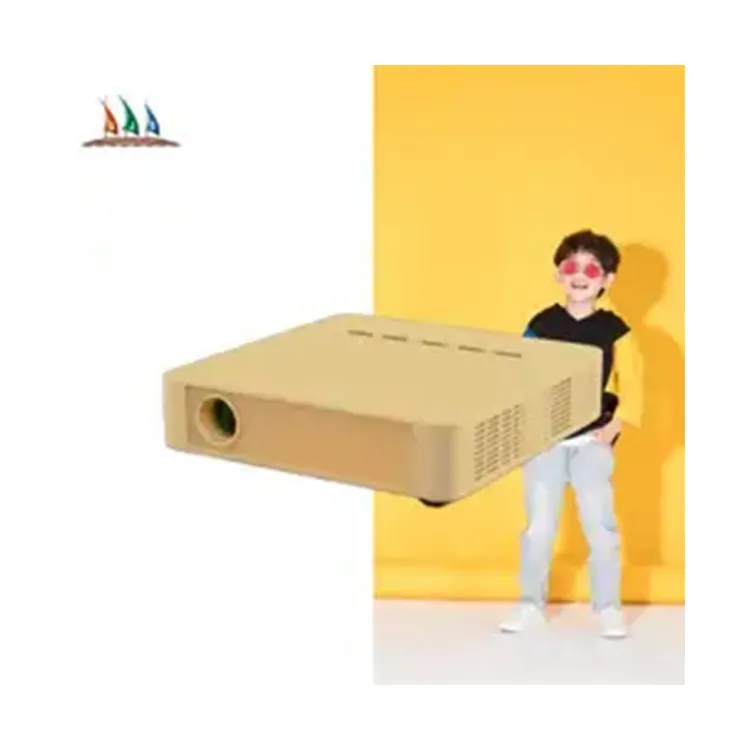 Draagbare Mini Projector Voor Thuis Kinderen Bouwen In-Speaker Theater Muur Gemonteerde Video Proyector Met 4K Projector