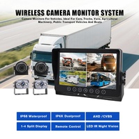 Sistema de Monitoreo con Cámara de 360 Grados para Camión/Auto, Kit de Seguridad con Video Digital AHD de 7 Pulgadas, Cámara de Reversa y Delantera